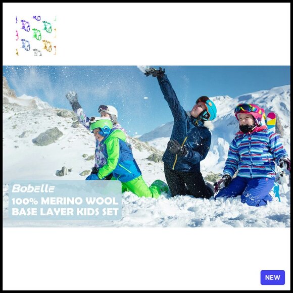 Merino Wool Thermal Base Layer Set Kids Unisex Midweight Classic Comfort - Picture 7 of 7